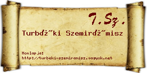 Turbéki Szemirámisz névjegykártya